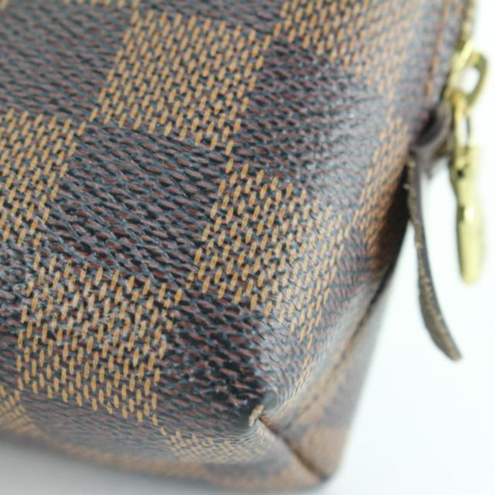 Louis Vuitton Damier Ebene Cosmetic Pouch PM Demi Ronde 99lk830s - Picture 12 of 12